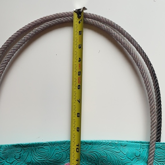 Leather handmade Brothers Sisters Design Studio Purse Tote with Lasso handles - Picture 15 of 16